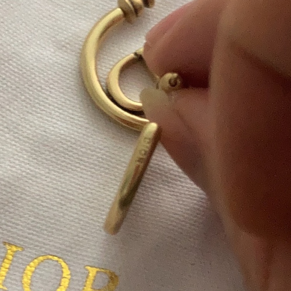 Authentic Dior Gold Earrings - Picture 2 of 4